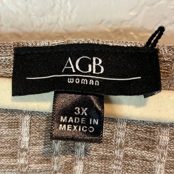 B11.04 AGB WOMAN Ribbed lightweight, open crisscross cuffs ruching hips Sweater - Picture 4 of 5